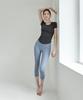Debiweeo Support-Up 3/4 Leggings Devi-B0062-Fog Blue