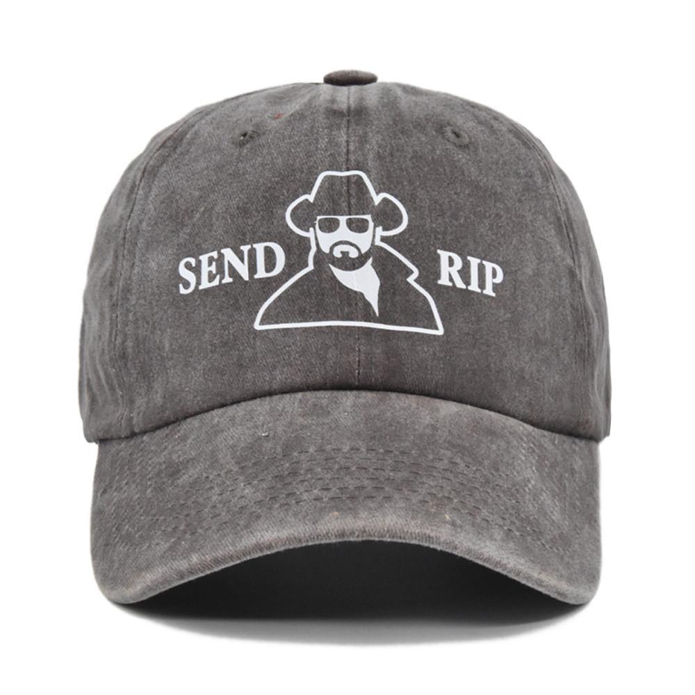 European And American Graffiti Print Baseball Cap Vintage Curved Brim Hat Sun Hat Wholesale Customization