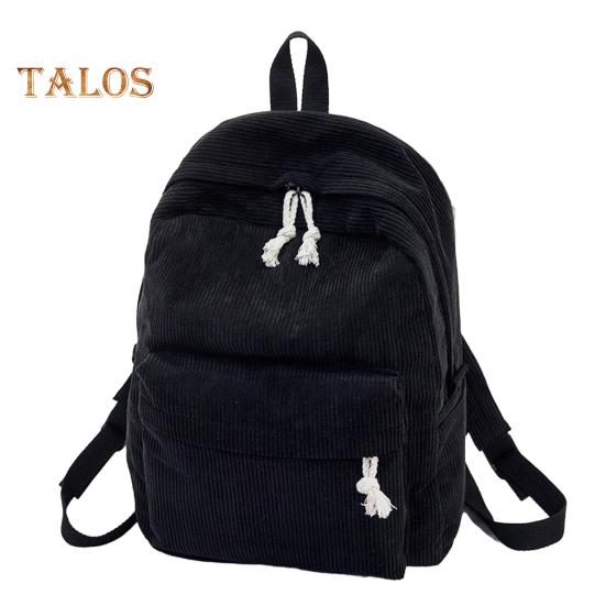 

Однотонный вельветовый рюкзак с защитой от кражи, тренировочный рюкзак с регулируемыми ремнями, большая вместимость, унисекс, школьная сумка для путешествий, кемпинга, работы, спортзала чёрный