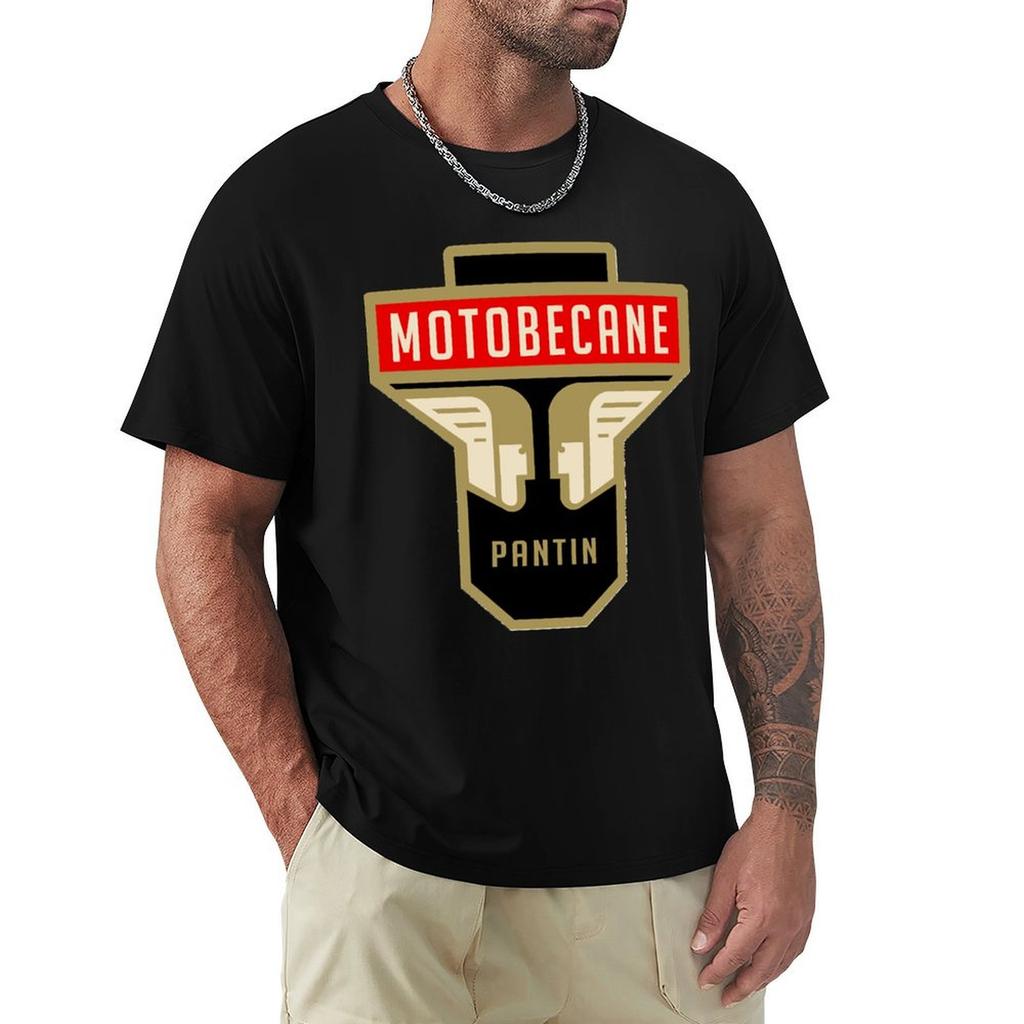 Motobecane Headstock Tshirt Basic Solid Color Short Sleeve Cotton Top