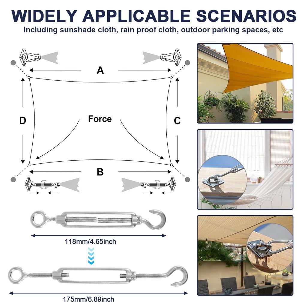 PVC Coated Stainless Steel Wire Rope Kit High Performance Versatile String Light Hanging Guide Wire for Tent Rope Clothesline