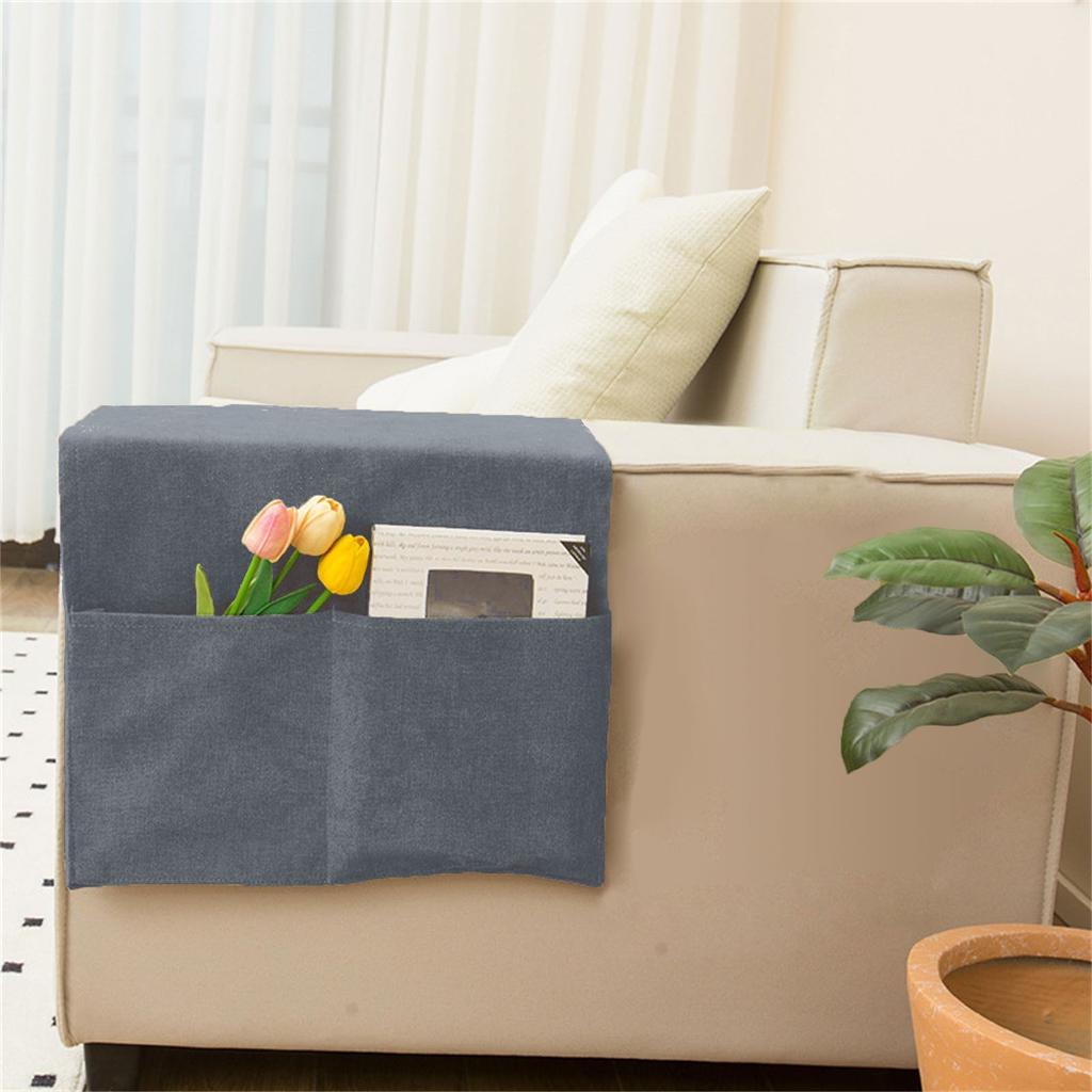 Sofa Armrest Pouch Sofa Cover Side Pockets For Storage Home Hanging Magazine Books Snacks Glasses Phone Remote Control Storage Bag