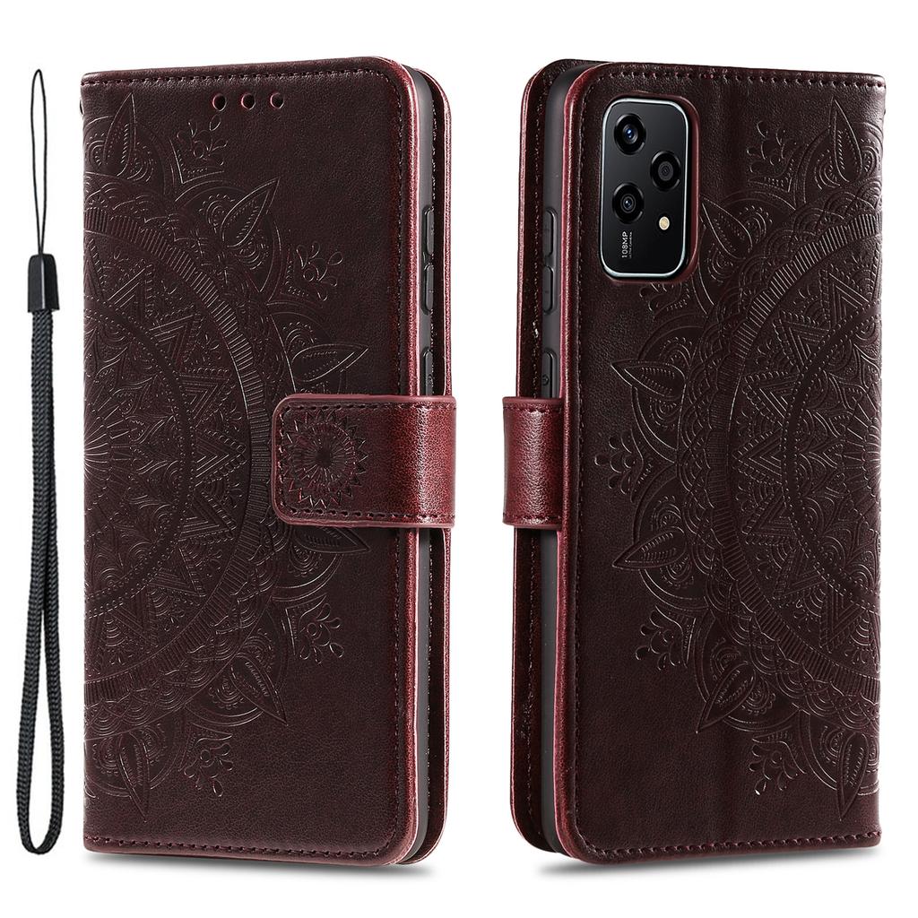 For Honor 200 Lite Case Flip Shockproof Leather Totem Wallet Phone Cover