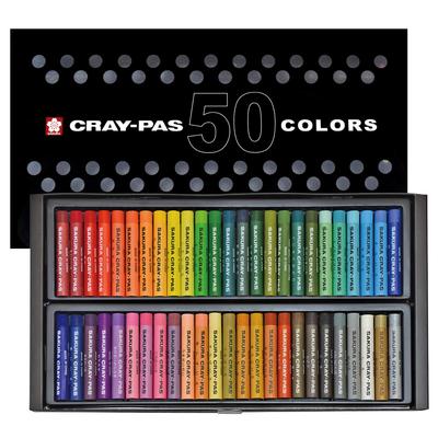 Sakura Craypas 50-Color Crayon Set (Thick Roll) VP50