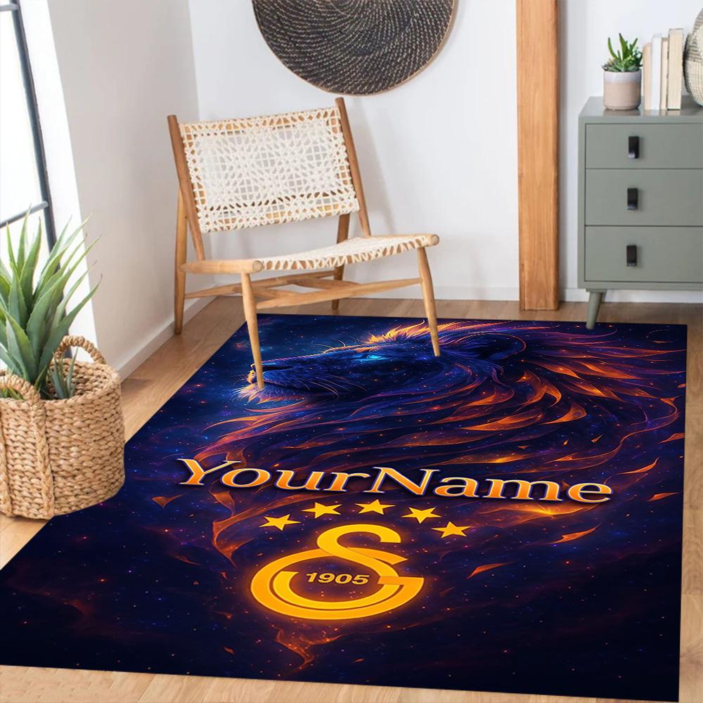Galatasaray Personalized Text Floor Mat Perfect For Hallway Dining Room Living Rooms Decorate Room Antislip Carpet Office Home Decor