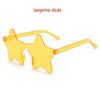 Colorful Rimless Star Party Sunglasses: Fun One-Piece Design