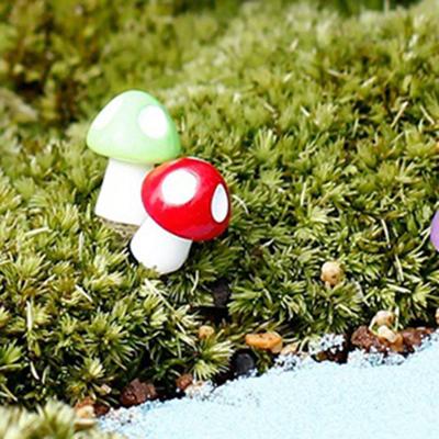 20 Stücke Mini Künstliche Pilz Miniaturen Fee Garten Ornament Harz Handwerk