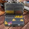 145Pcs Carp Fishing Equipment Kit Including Weights Sinkers Double Sided Fishing Box Kit Hook Swivel Safety Clip Rubber Sleeve