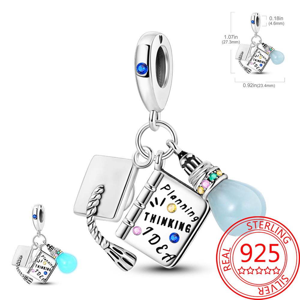 Noctilucent Copper Marine Organism Flowers Firefly Star Moon Build Pendant Bead Fit Bracelet Necklaces Party Gifts