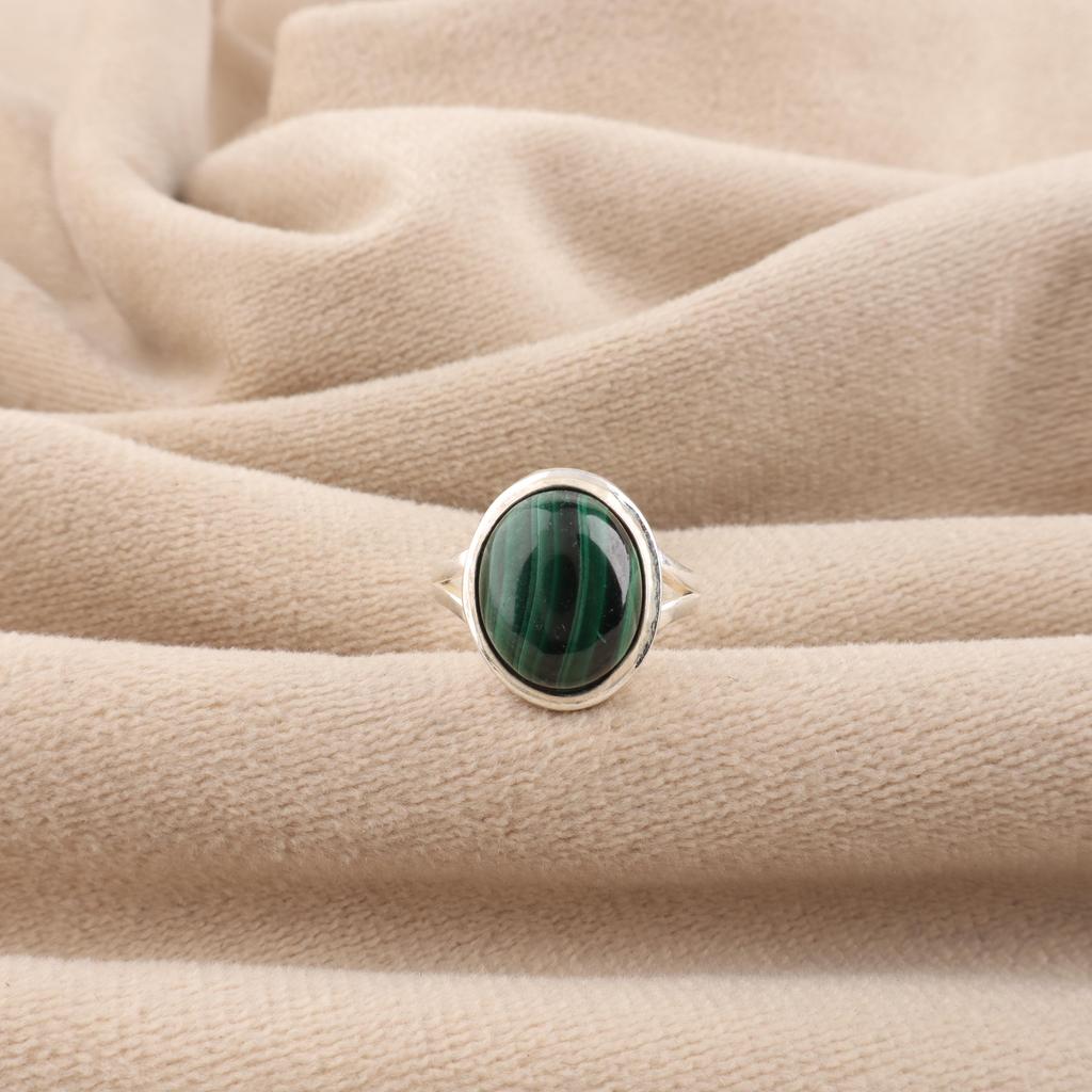 Natural Malachite Gemstone 925 Sterling Silver Designer Proposal Ring For Your Love/Her RR-80-24