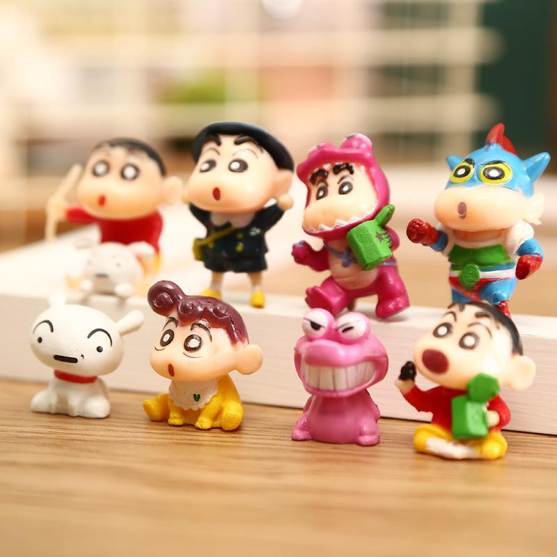 Series Shinchan Crayon Plasticfigure Set Gift Model Toy Collectible Decoration