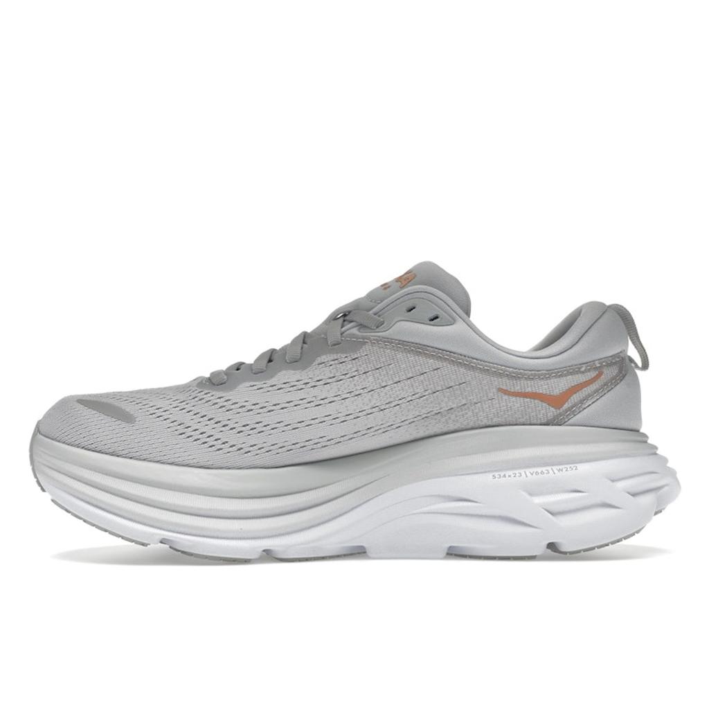 HOKA  Bondi 8 Harbor Mist Women Sneakers Grey Lunar-Rock 1127952-HMLR