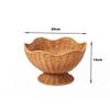 Imitation Rattan Floral Woven Storage Basket