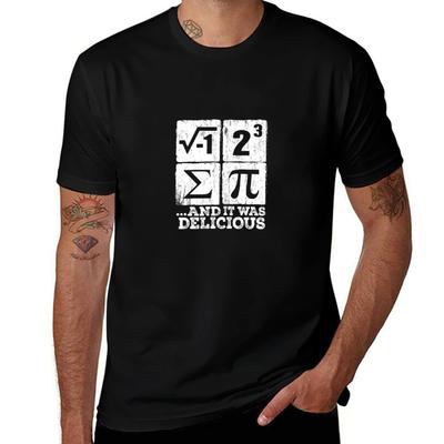 I Ate Some Pi Print Funny I Ate Some Pie Math Nerd Humor T-Shirt Man T Shirt Heavy Cotton Man T Shirt Luxury T-Shirt