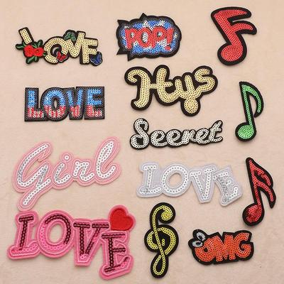 Duoku Sequin Embroidery Patch for Shoes, Hats & Clothing Accessories