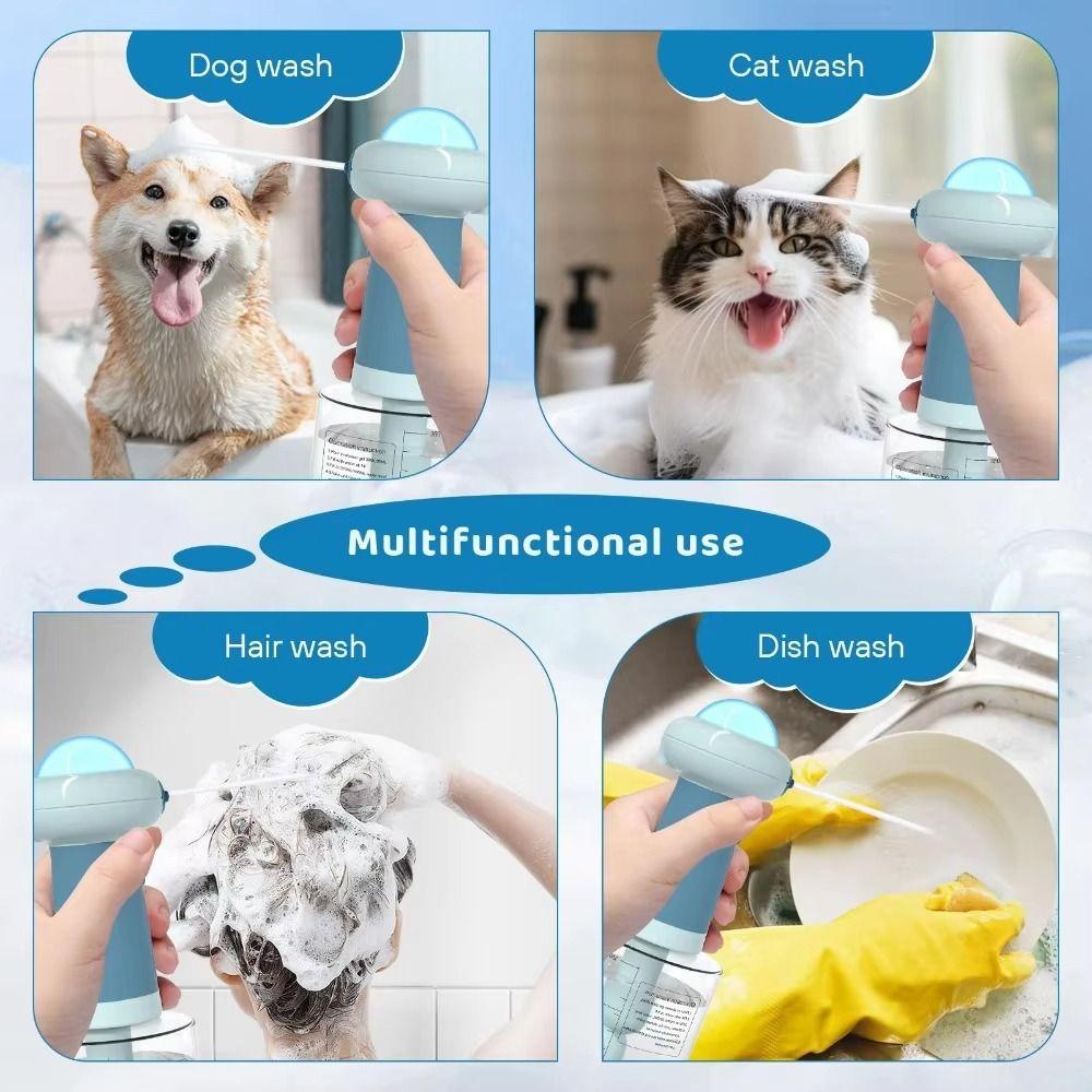 Portable Automatic Press Foam Making Machine Dog Washing Bubbler for 1.7W/1300mAh Portable