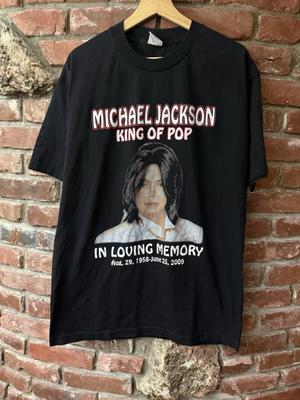Vintage 2000s Michael Jackson Memorial Tee Shirt King Of Pop S-5XL