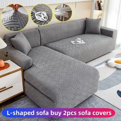 High Quality 1/2/3/4 Seater Sofa Cover Regular Shape L Shape Sofa Cover Stretchable All Inclusive Pet Furniture Protector Cover