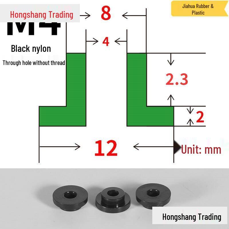 Step T-Shaped Nylon Insulating Bushing Washer, M3-M35 Thread Protection Spacer
