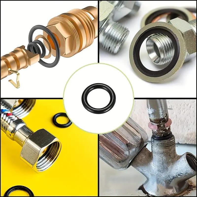 225-Piece O-Ring Assortment: Oil & Water-Resistant Rubber Seals for Automotive & Mechanical Use