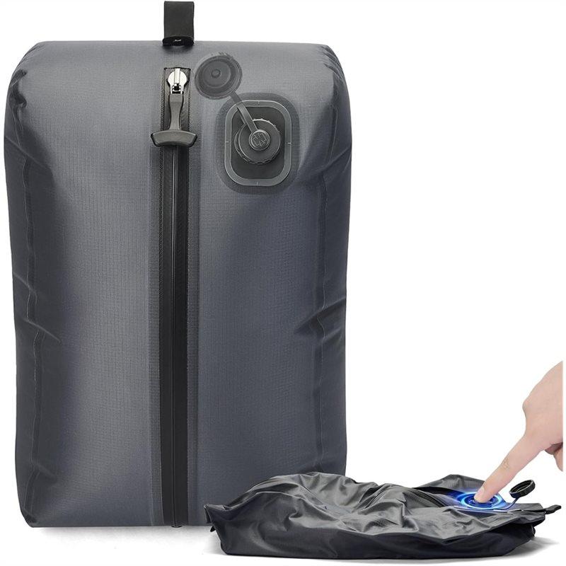 

A25F-One-Touch Vacuum Storage Bags-USB-C Charging, Pump-Free Waterproof Airtight Compression For Clothes, Bedding чорний