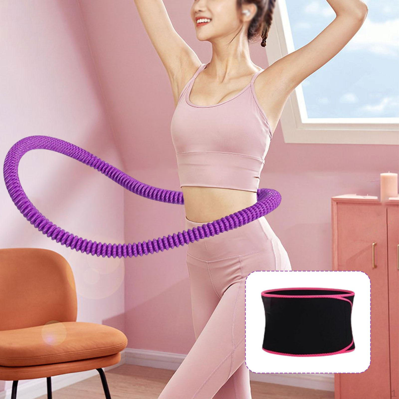 

Утяжеленный фитнес-обруч Круги для живота Складной Тренировка на открытом воздухе Снаряжение для домашних тренировок Упражнения Purple Sweat Band