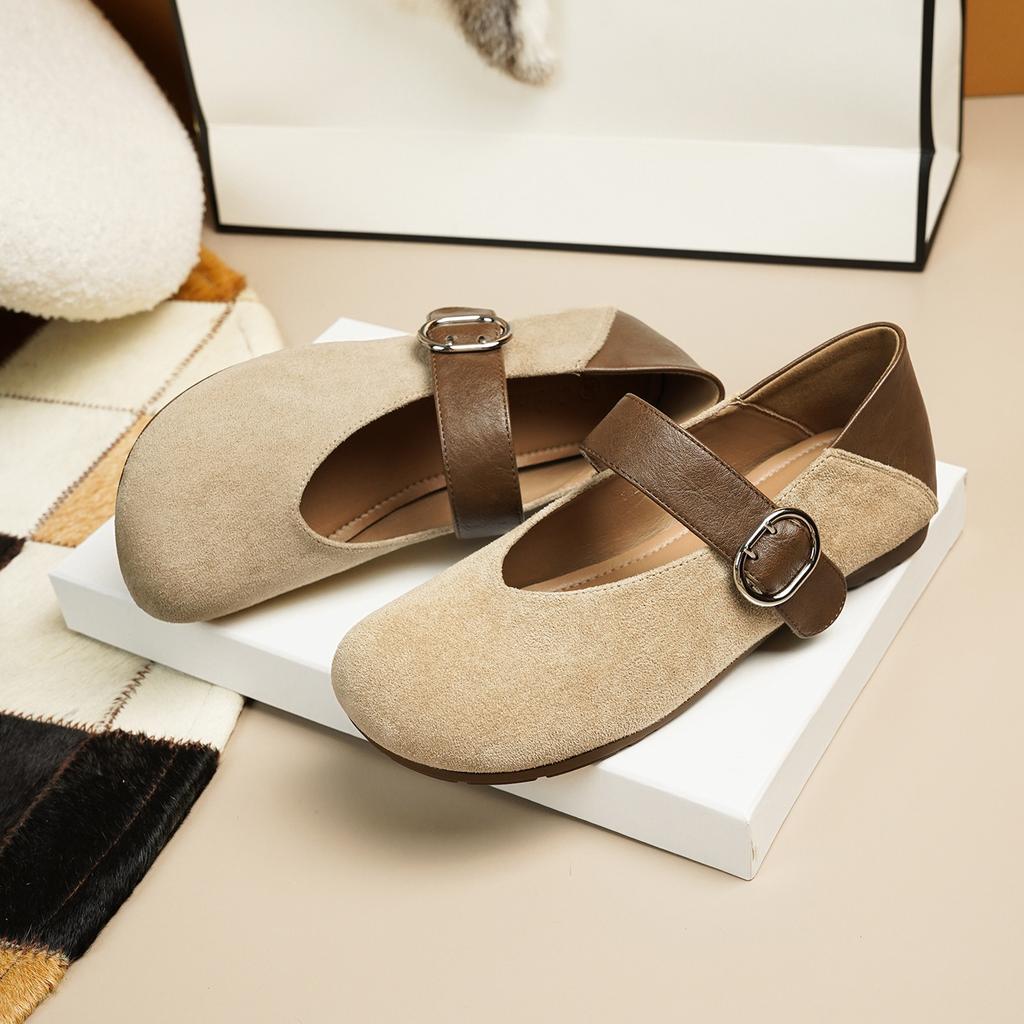 Women Slip-on Loafers Suede Leather Leopard Print Boat Shoes Girl Round Toe Flat Shoes