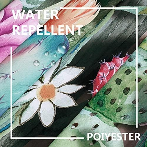 Southwest Cactus Shower Curtain - Tropical Succulent Desert Style 72x72 Inch, Wooden Board Bathroom Decor, Waterproof Polyester