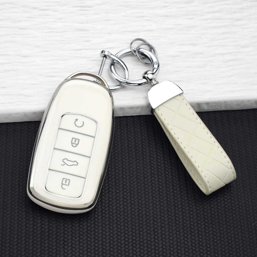 4 Buttons Tpu Car Key Case For Chery Omoda 5 C5 Tiggo 8 Pro Max 8 Plus 7 Pro Max 7 Plus Arrizo 5 Plus Jaecoo Key Cover Keychain