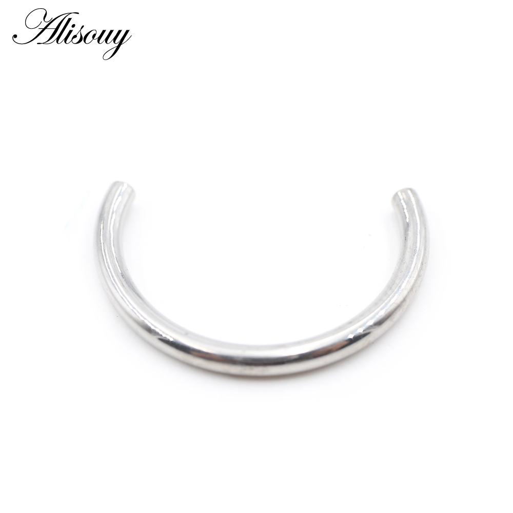 Alisouy 1PC Titanium Internally Thread Horseshoe C-shaped Replacement Accessories   Nose Ring Earring Piercing Body Jewelry