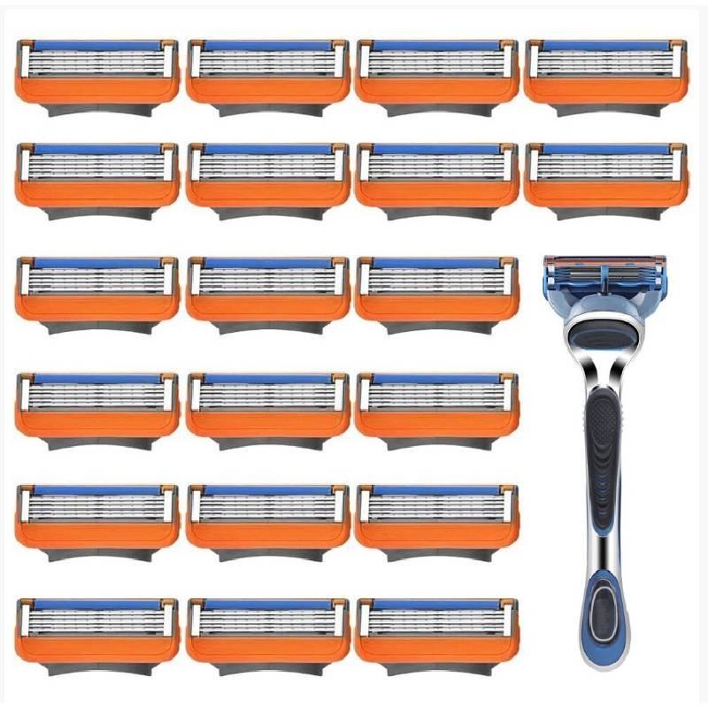 Manual Fivelayer Shaver Replacement Head Universal 5layer Mens Razor Handle