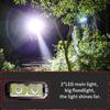 Multi-function EDC LED Flashlight Ultra Thin Mini Pocket Torch with Real Time Power Display Handy Light for Inspection