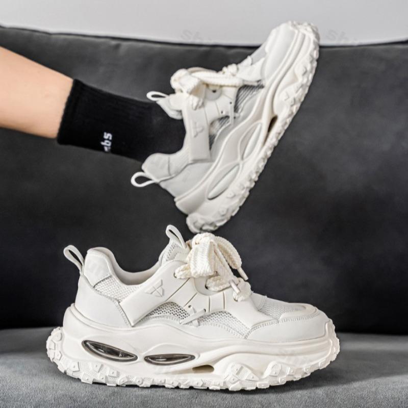 Fashion Fashion Trend Low Top Thick Soled Casual Sports Shoes for Men 2025 Autumn New Style Mesh Breathable Comfortable Chunky sneakers