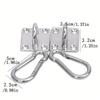 2 Set Stainless Square Heavy Duty Ceiling Wall Mounted Hook For Yoga Swings Hammocks Hardware