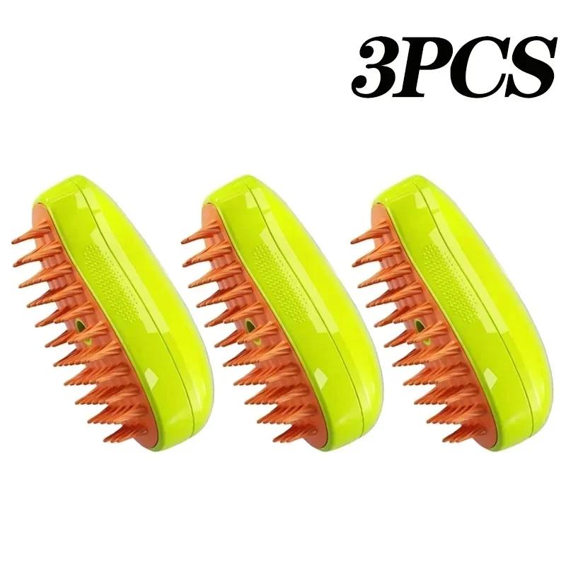 New Cat Dog Grooming Comb Electric Spray Water Spray Kitten Pet Comb Soft Silicone Depilation Cats Bath Brush Grooming Supplies