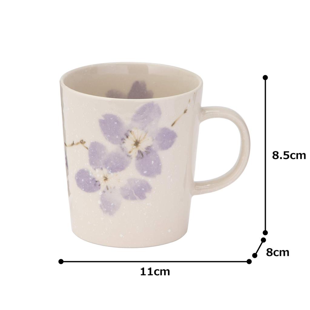 Mino Ware Light Ware Miyama Sakura Mug Purple K80031