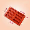Long Strip Finger Biscuit Silicone Mold 8 Holes Oven Cake Mould Bakeware Fingers Puff Ice Cube Tray Bakeware Moulds