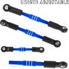 RC Turnbuckles Camber Links Upgrades Part for 1/10 Slash/Stampede/Rustler/Bandit 2WD VXL,Aluminum Turnbuckles Camber Links Hops Up,Navy Blue
