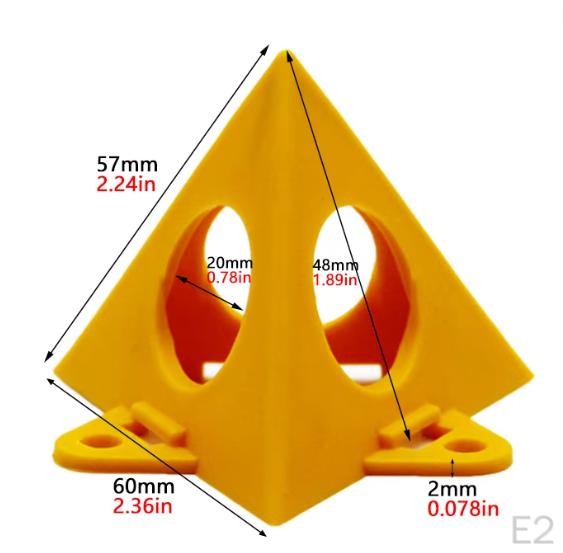 10x Painters Pyramids Stands Mini Cones Paint Stackable Durability Cabinet Doors Pyramid