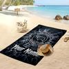 Toalla de Playa Personalizada Estampada Derby County Logo de Fútbol Apoyo Nombre Personalizado Texto Toalla Absorbente Para Deporte Viaje Regalo Especial