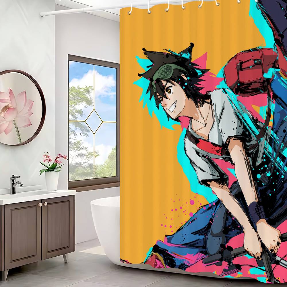 God Of H-high S-school Shower Curtain With Waterproof And Mold Resistant Shower Curtain Polyester Durable Bathroom Screen
