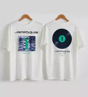 Jamiroquai Tour Giappone '95 T-shirt unisex a maniche corte 2 lati classica