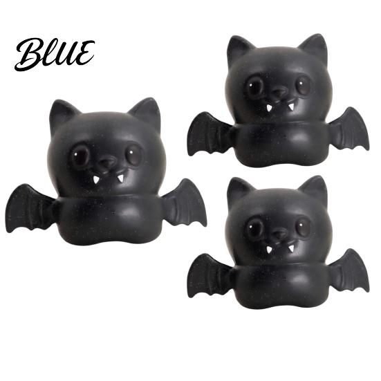 Halloween Sensory Fidget Glitter Bat Squeeze Stress Ball Soft TPR Slow Rising Toy Texture for Anxiety Relief Cute Decompression Decor Trick