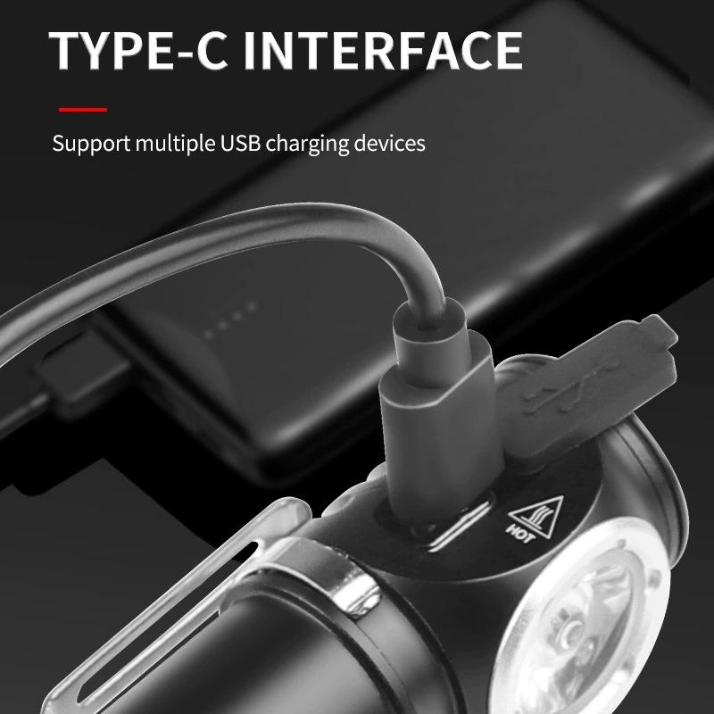 Smart Magnetic Headlamp with TYPE-C Charging, Powerful Waterproof Light for Multifunctional Outdoor Use