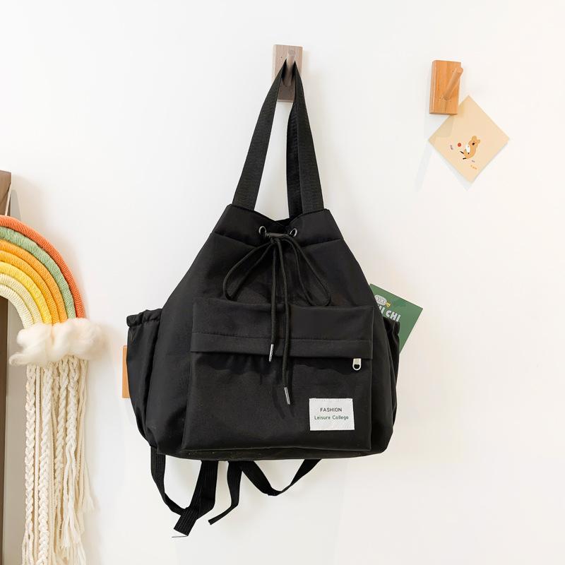 

Простая и вместительная повседневная сумка-тоут, красивая текстура, сумка на плечо для поездок на работу 2024, женская однотонная портативная сумка подмышку чёрный