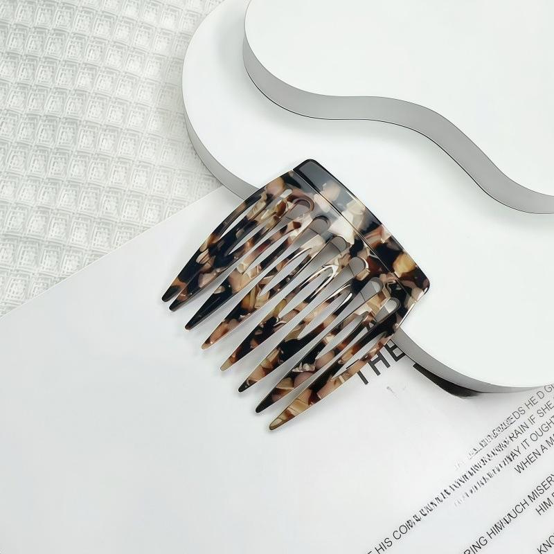 Small Size 7 Teeth Insert Comb Clip Women Hair Styling Hairpins Women Headwear Jewelry Bangs Broken Hair Comb Clip Girls Gifts