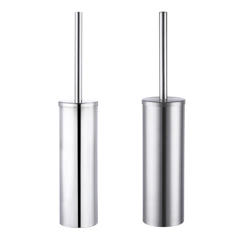 304 Stainless Steel Wall-Mounted Toilet Brush Set with Base