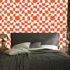 Wallpaper Casual Checkerboard Peach and White 50x1000
