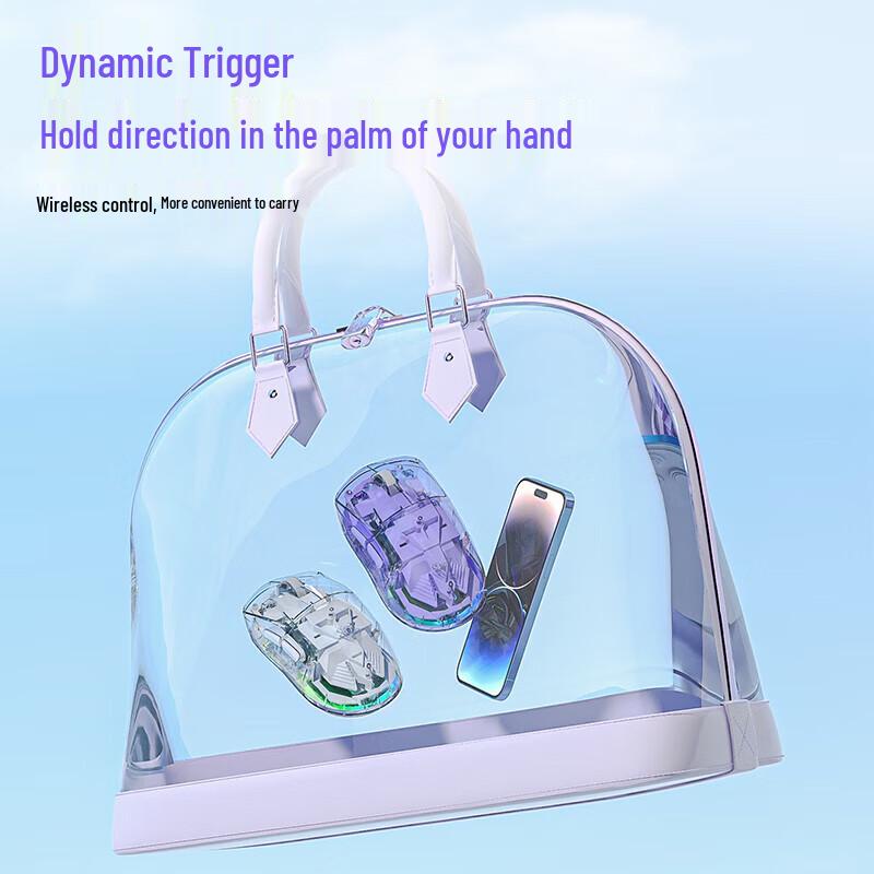 AULA SC660 Transparent Tri-Mode Wireless Mouse