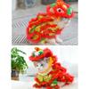 Fun Hoodies Coat Chinese New Year Lion Dance Pet Costume, Stylish Outfit for Furry Friend for Holiday Stage Performance Cosplay